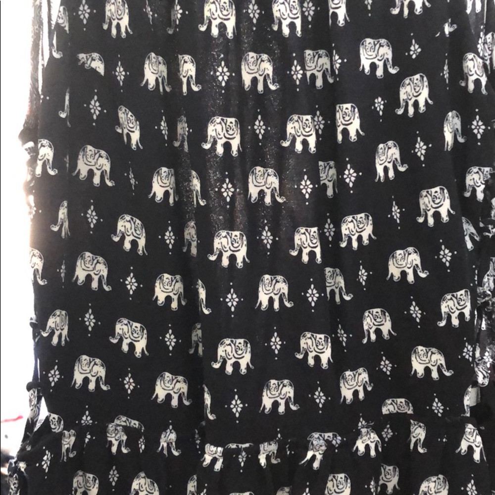 Navy blue elephant dress
